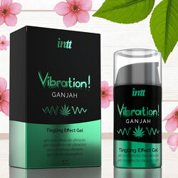 Рідкий вібратор Intt Vibration Ganjah збудливий гель незвичайний смак 15 мл