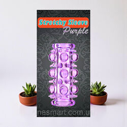 Насадка на член еластична насадка для збільшення відчуттів Stretchy Sleeve