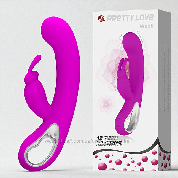 Вібратор кролик Pretty Love Webb для стимуляції клітора та точки G