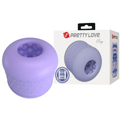 Мастурбатор Pretty Love Cary фіолетовий інтимна іграшка з рельєфна