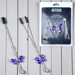 Затискачі на соски з прикрасою Exclusive Nipple Clamps No.6 Boss Series