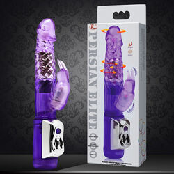 Вібратор ротатор з стимулятором клітора Happy angel від Baile