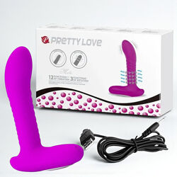 Масажер простати Pretty Love Merlin стимулятор з вібрацією та ротацією
