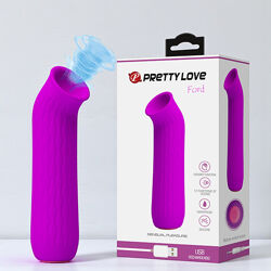 Вакуумний вібратор стимулятор клітора фіолетовий Pretty Love Ford