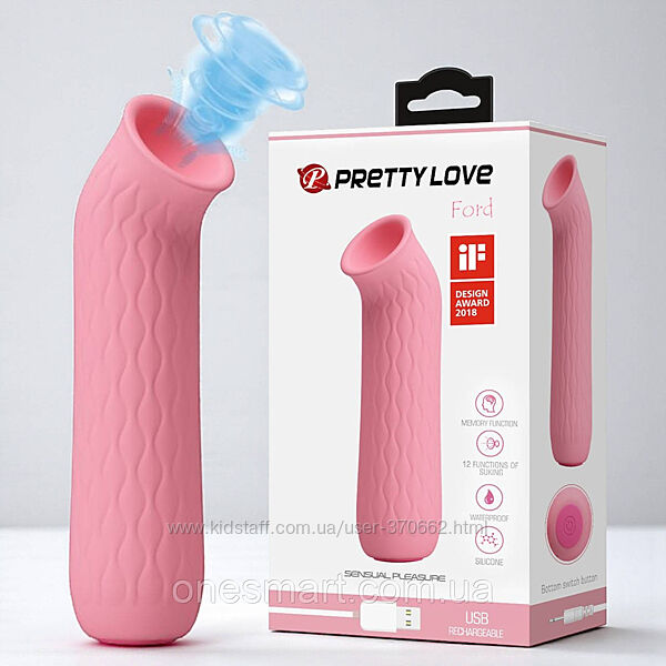 Вакуумний вібратор, що перезаряджається Pretty Love Ford стимулятор клітора