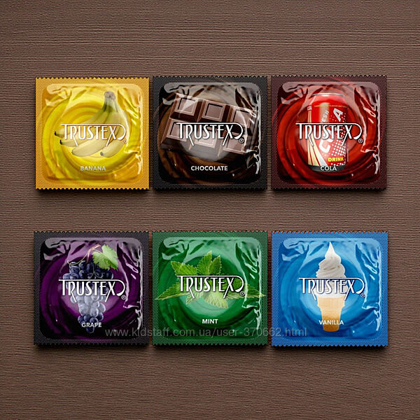 Набір оральних презервативів Trustex Mix із 6 різними смаками