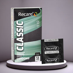 Презервативи класичні для комфортної інтимної близькості Classic Recare 12