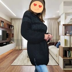 Вязана туніка, довгий светр з кідмохеру
