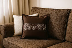 Декоративна подушка вишита хрестом