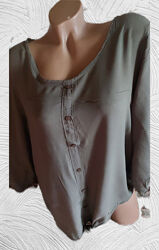 Блузи , колір хакі, склад віскоза.