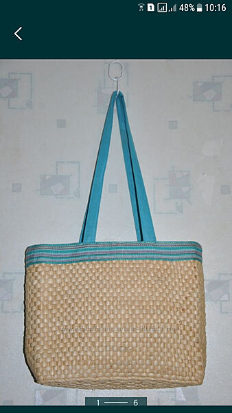 сумка корзинка плетёная соломенная рогожка