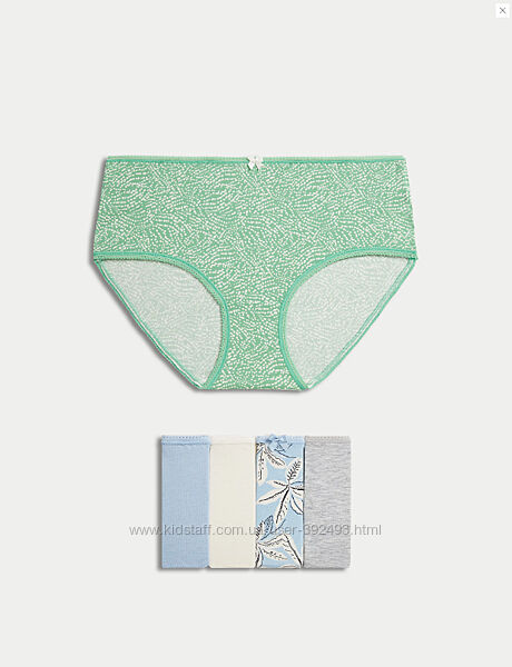 РОЗПРОДАЖ Набор трусиков модель high rise shorts marks&spencer