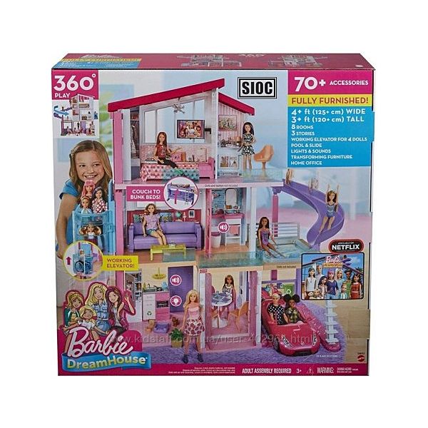Игровой набор Барби Дом мечты Barbie Dreamhouse Playset with Pool GNH53