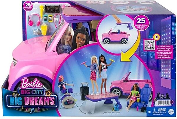 Barbie Big City - концертный автомобиль БАРБИ GYJ25 2in1