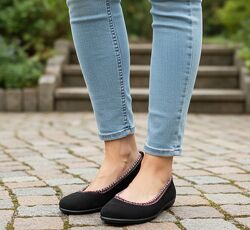 Жіночі балетки на хутрі, нові автоледі стильні капці, вінтажні Hotter, р.39 