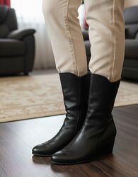 Жіночі черевики на танкетці, нові, осінні, шкіряні ботинки Arche, р.37,5 