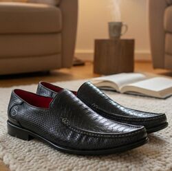 Рідкісні лофери з натуральної шкіри пітона Oliver Sweeney, р.45, Італія