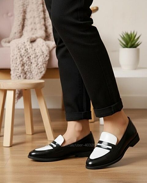 Туфлі стильні жіночі двокольорові Blink , р.38