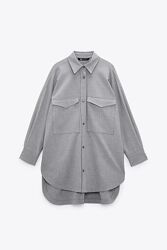 Zara сіра сорочка розмір л