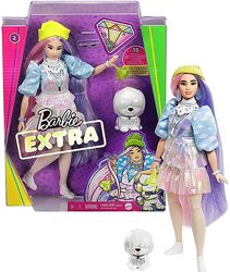 Кукла Барби Экстра Модная Азиатка сияющий лук Barbie Extra Shimmery Look