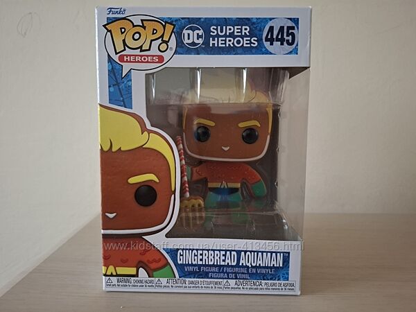 Funko pop 445. Gingerbread Aquaman. Оригінал