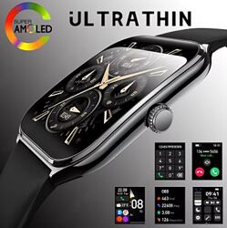 Смарт часы ультратонкие MT61 AMOLED дисплей 1,96 