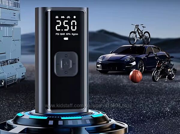 Компрессор портативный DS-575 на аккумуляторе 