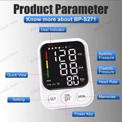 Тонометр автоматический LED дисплей на аккумуляторе