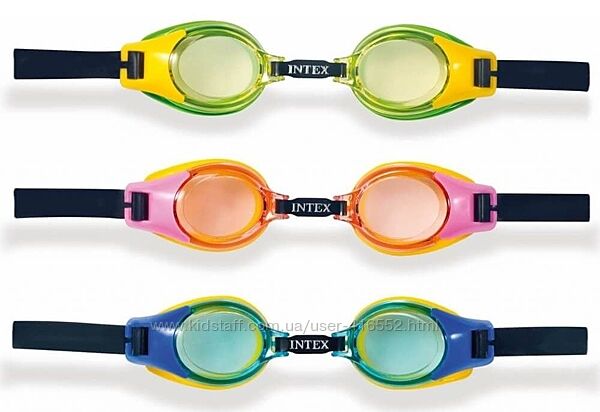 Intex Очки для плавания 55603, 3 цвета, 3-10 лет