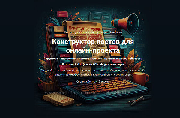 Дмитрий Зверев Конструктор постов для онлайн-проекта 2026 год