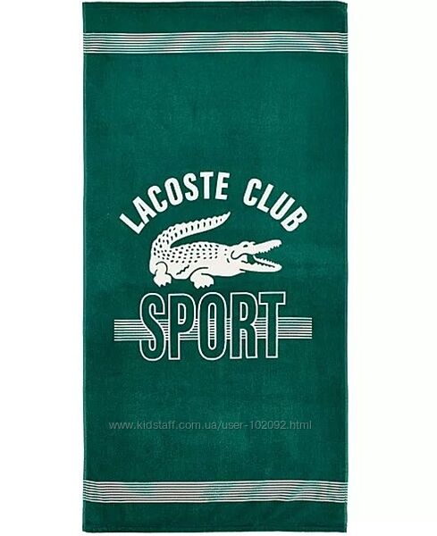 Большие пляжные полотенца LACOSTE. Оригинал из США. Разные расцветки