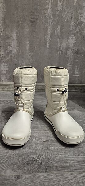 Білі чоботи Crocs, W8