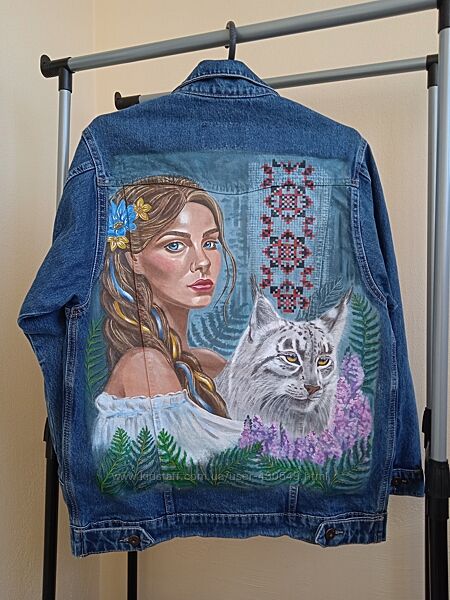Джинсовка з ручним розписом