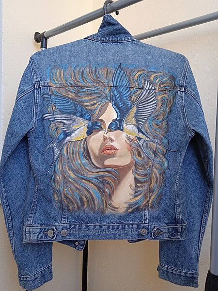 Джинсовка з ручним розписом