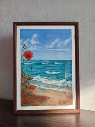 Картина акрилом А4