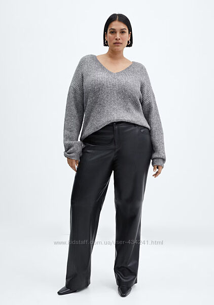 Zero фірмові штани з еко шкіри, Німеччина. Мають дві бокові кишені попереду