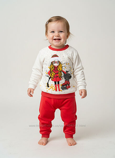 Bimbalo baby новорічний велюровий костюм
