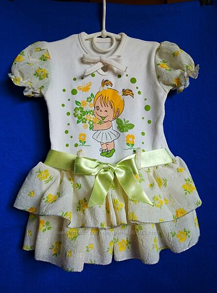 Плаття з рюшами на 1,5-2 роки