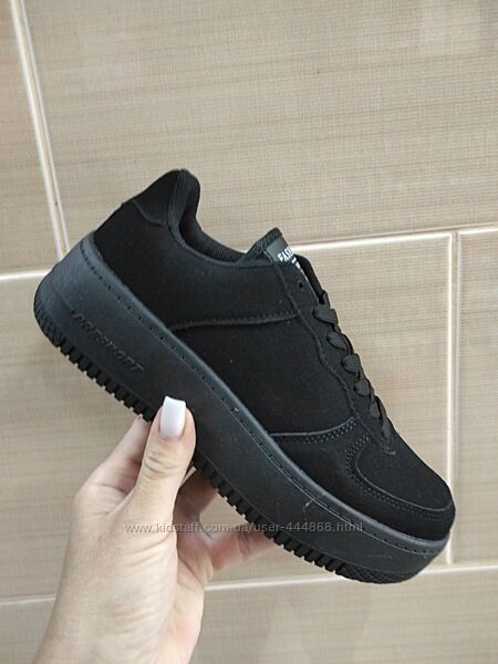 Кросівки замш база висока підошва 