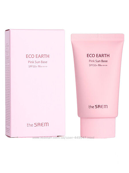 Солнцезащитный крем The Saem Sun Eco Earth Power Pink Sun Cream SPF50 PA
