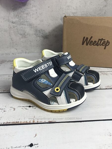 Босоніжки дитячі для хлопчика Weestep Темно-синій 541