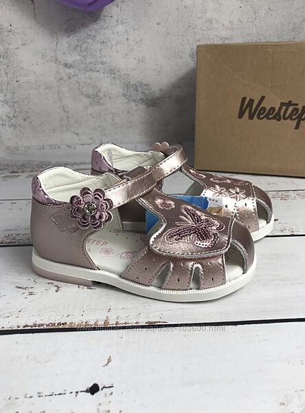 Босоніжки дитячі на дівчинку Weestep Рожевий 550