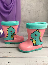 Чоботи гумові дитячі для дівчаток ВВТ 29р - 19 см Рожевий 796