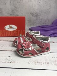 Босоніжки дитячі для дівчаток Little Deer 21р - 13.2 см Червоний 2046
