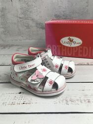 Босоніжки дитячі для дівчаток Little Deer 23р - 14.5 см Білий 2048