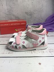 Босоніжки дитячі для дівчинки  Little Deer 26р - 16.2 см Рожевий 2049