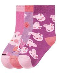 Шкарпетки дитячі для дівчинки Peppa Pig Різнобарвний 23/27/100