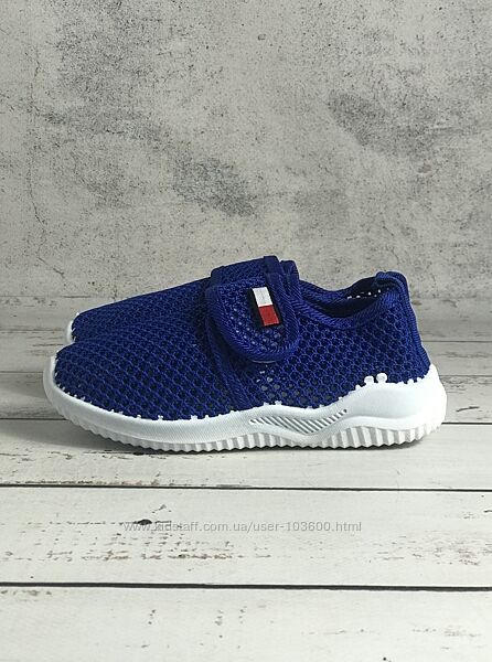 Кросівки сітка дитячі для хлопчиків Blue Rama Синій 065