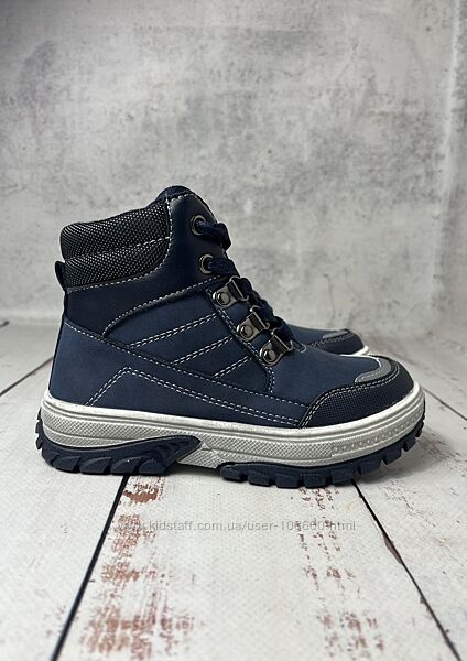 Черевики демісезонні дитячі на хлопчика С. Луч Темно-синій 294