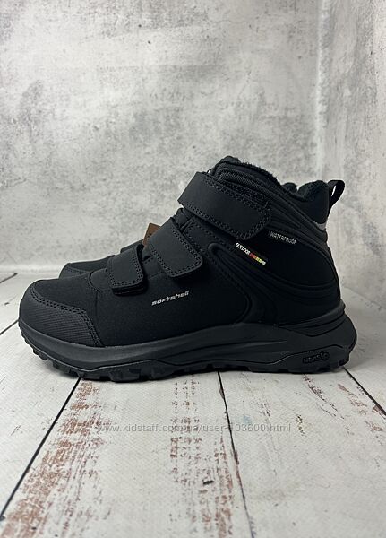 Термочеревики зимові на хлопчика Softshell American Club Чорний 716